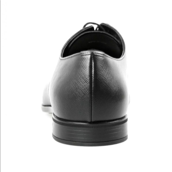 PRADA SAFFIANO BUSINESS SHOES 2EC062 BLACK NEW - Picture 5 of 8